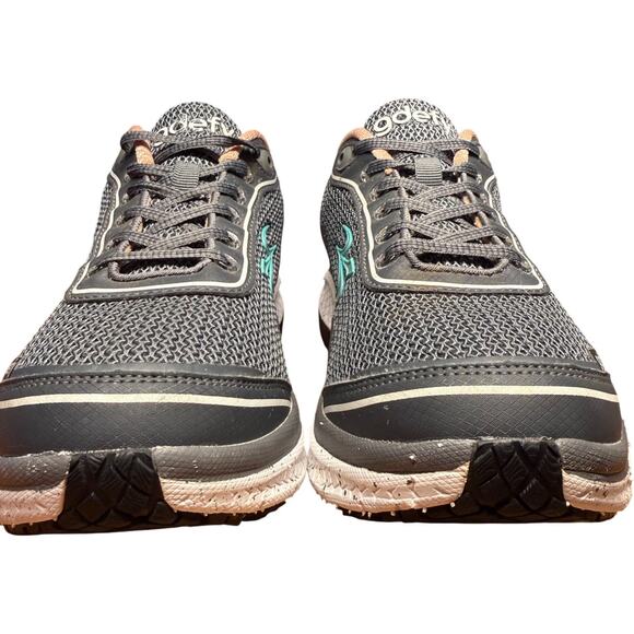 GRAVITY DEFYER Gdefy Mighty Walk Women's 9 Gray Salmon Shoes Comfort Sneakers - Picture 6 of 13